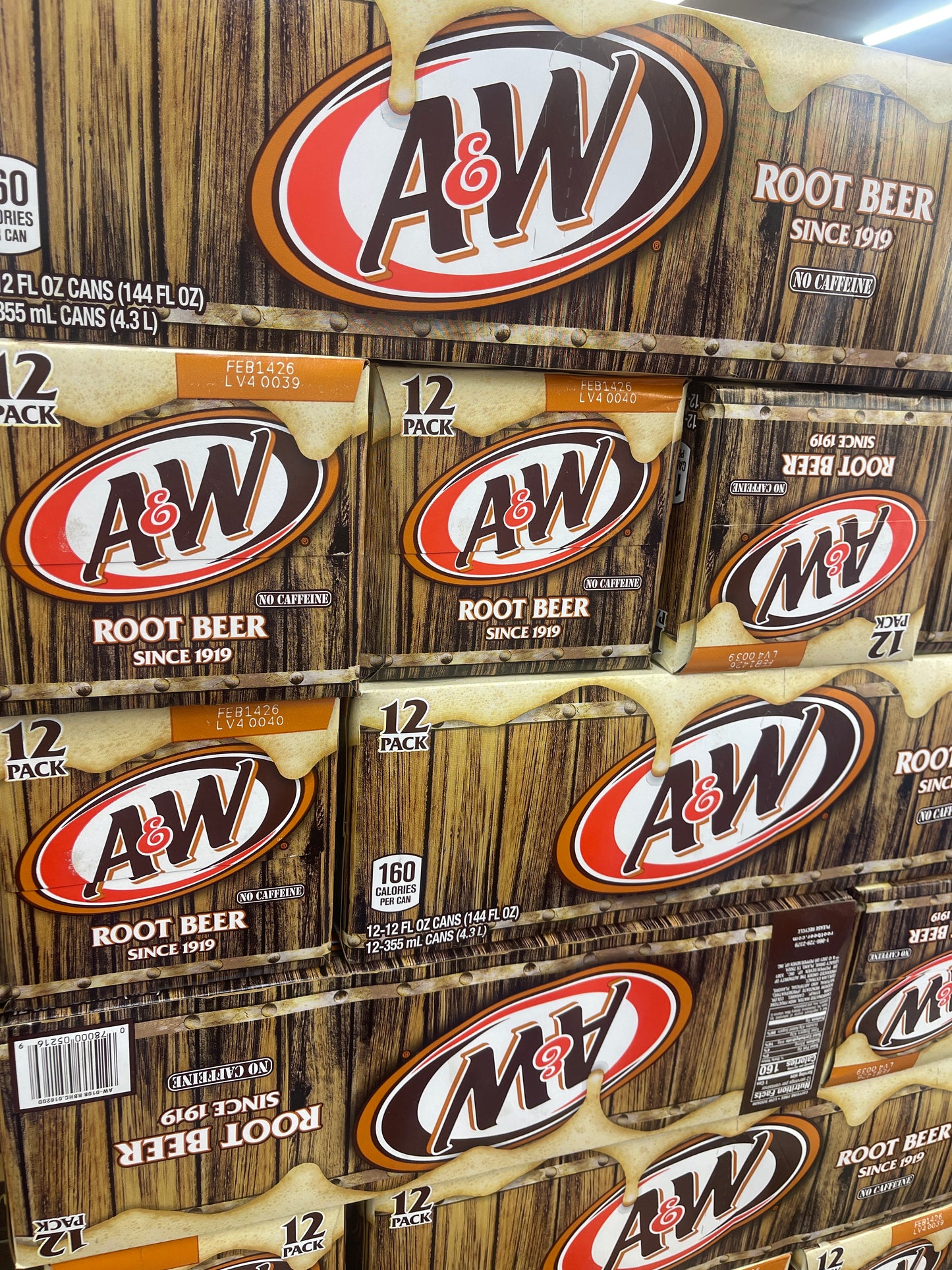 A & W Root Beer 355ml x12