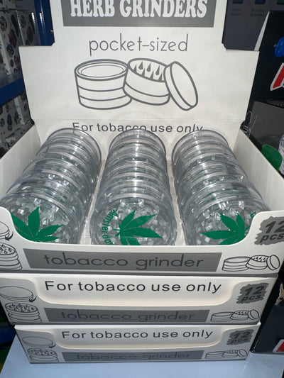 Tobacco Herb Grinders (pocket-sized) X12